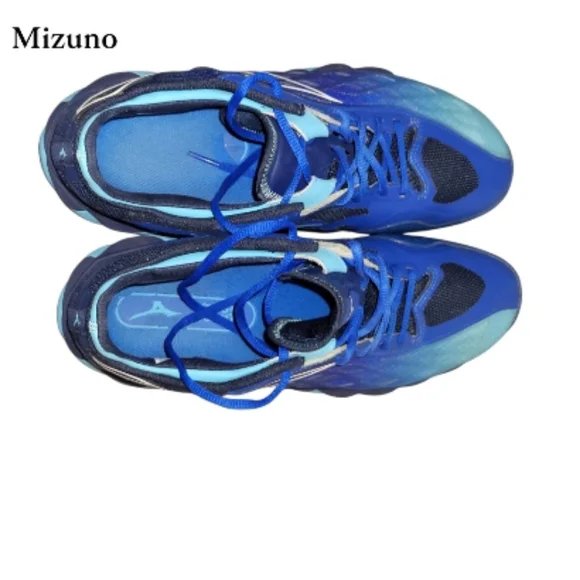 Mizuno Wave Enforce Tour OC Blue Leather Athletic Running Sneaker Shoe Men 10.5 - Picture 3 of 8